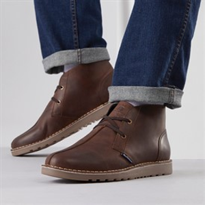 Ben Sherman Mens Townshend 2 Chukka Boots Waxy Brown