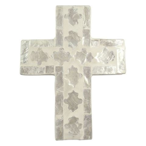 Coastal Home - Cheyenne Inlay Cross Ivory 11.5x15cm