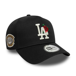 LA Dodgers MLB Cooperstown Floral Black 9FORTY E-Frame Adjustable Cap