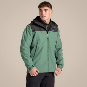 Craghoppers Mens Vanth Breathable Waterproof Jacket - M / Magrove Green/Black Pepper
