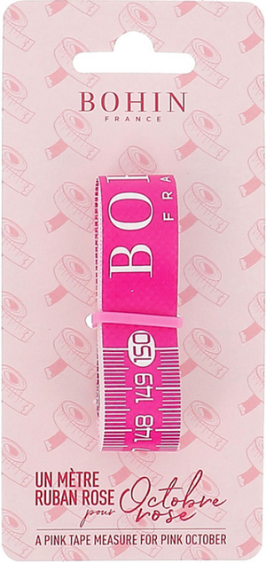Mètre ruban Octobre Rose Bohin 150 cm