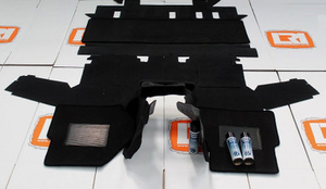 LRI2094 - LHD Full Carpet Set - Defender 110 5 seat double/crew cab - R380 Gearbox - by Lucari