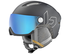 Bolle V-Atmos Ski Helmet - Matte Ice White w/Eco Blue Photochromic, S (52-55cm)