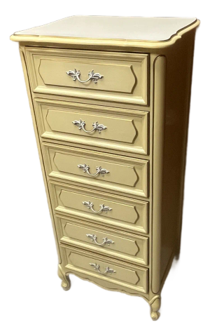 1970s Henry Link French Provincial Six Drawer Lingerie Chest