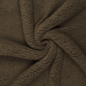 Tissu sherpa - Brun