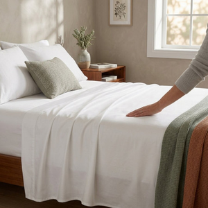 300TC Cotton Sateen Flat Sheets 
