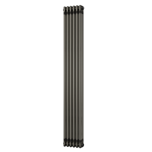 Alpha - Raw Metal Vertical Column Radiator H1800mm x W287mm 3 Column - Feet Included