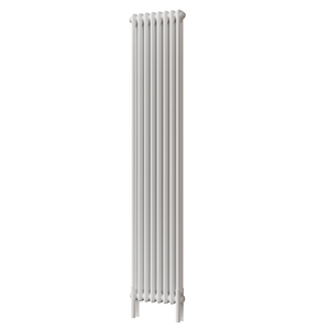 Alpha - White Vertical Column Radiator H1800mm x W372mm 2 Column - Feet Included