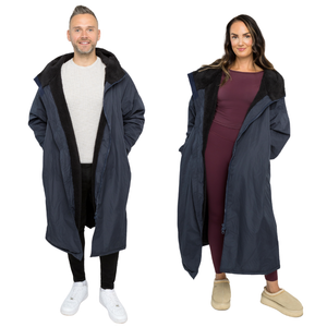 Snuggaroo Waterproof Hooded Changing Robe - L/XL / Navy