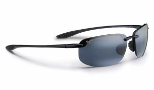 Maui Jim Ho'okipa Sunglasses - Gloss Black, Maui Jim Neutral Grey Polarised