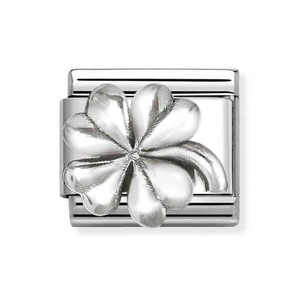 Classic Silver Four Leaf Clover Charm