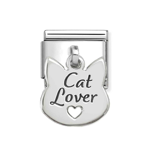 Classic Silver Cat Lover Pendant Charm