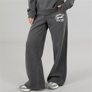 Brave Soul Womens Zoey Wide Leg Joggers Charcoal
