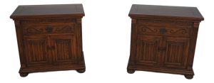 Pair Ethan Allen Royal Charter Oak Collection Nightstands