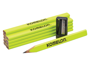 Komelon Carpenters Pencils & Sharpener Set | XMS25PENCILS
