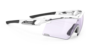 Rudy Project Tralyx+ Prescription Sunglasses - Clip-On Insert - White Gloss (Golf Edition), Rudy Project ImpactX 2 Photochromic Laser Purple