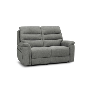 Jarrod 2 Seater Electric Recliner in Darwin Mushroom Fabric