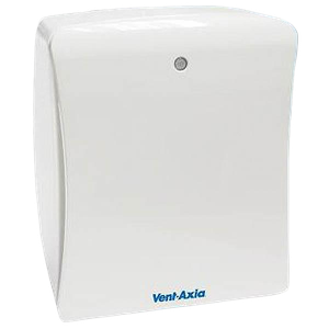 Vent Axia 427478C Solo Plus T White Dual Speed Centrifugal Fan With Adjustable Timer & Constant Trickle Option IPX4 100mm / 4 Inch 240V