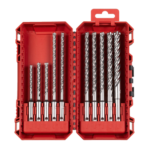 Milwaukee 4932500062 10 Pieces SDS-Plus MX4 NG Drill Bit Set 4 Cut