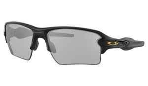 Oakley Flak 2.0 XL Prescription Sunglasses - Matte Black (Gold Icon), Oakley Black Iridium Transitions GEN S Photochromic