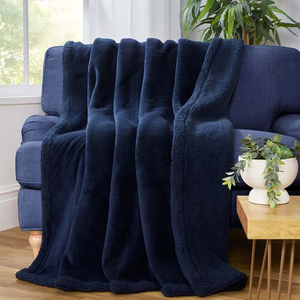 RUANE BORG NAVY 150x200cm Throw
