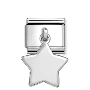 Classic Silver Star Pendant Charm