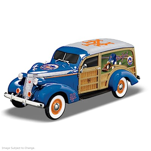 Cruising To Victory Mets Woody Wagon Sculpture