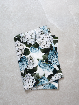Beloved Hydrangea Linen Tea Towel