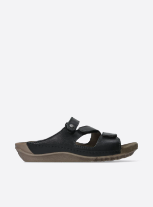 Jasper - black leather - Black, 42