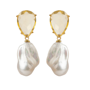 Nora Earrings Pearls Clip On