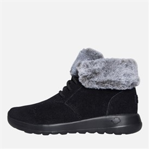 SKECHERS Womens On The Go Joy Plush Dreams Boots Black/Grey