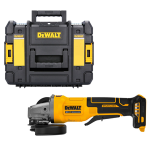 DeWalt DCG408 18V XR Cordless Brushless 125mm Angle Grinder with Paddle Switch With T-Stack II Case