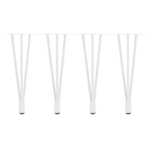 Hartleys Adjustable Metal Hairpin Legs - White - Bench/Coffee Table