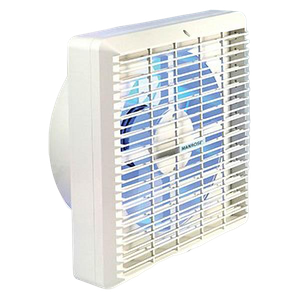 Manrose XF150AT White Wall / Ceiling Automatic Axial Flow Extractor Fan With Adjustable Electronic Timer & Fixed Internal Grille 150mm 240V