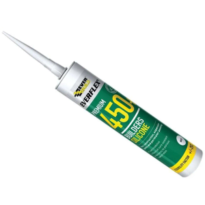 Everbuild Everflex 450 Builder's Silicone Sealant Clear 300ml