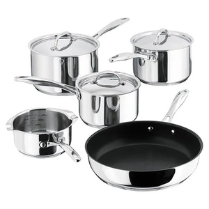 Stellar S7C1 Profile 5 Piece Saucepan Set - Stainless Steel