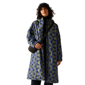 Regatta Womens Orla Kiely Waterproof Fleece Lined Changing Robe - One Size / Filly Flower Blue