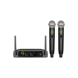 Q-Audio QWM-11 V2 Dual Channel UHF Wireless Microphone System
