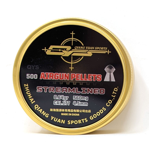 Streamlined FT Domed Grade .177 (4.49) Pellets x 500 - 8.64gr