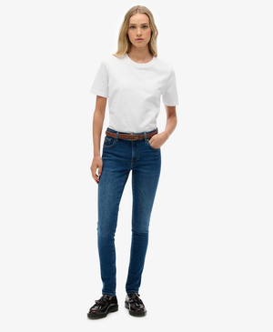 Organic Cotton Mid Rise Skinny Jeans