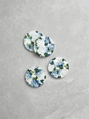 Beloved Hydrangea Ceramic Coaster Set of 4