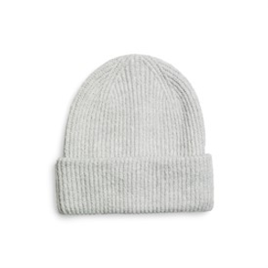 Pieces Womens Nilla Beanie Light Grey Melange