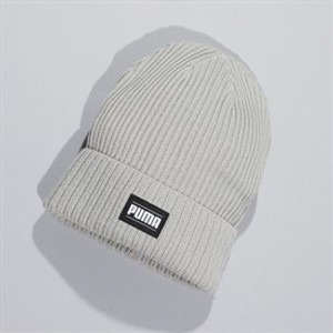 Puma Ribbed Classic Cuff Beanie Ash Gray