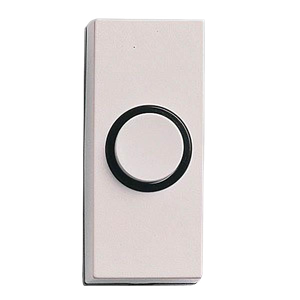 Friedland D814 Sesame White Bell Push With White Button 55mm x 24mm x 18mm