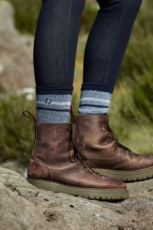Bamboo Hiking Socks - Twilight Blue