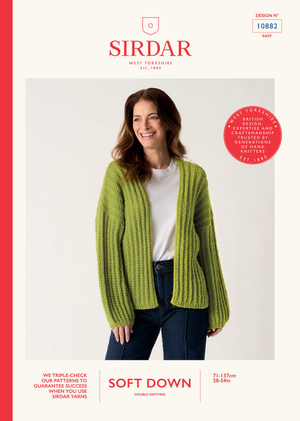 Cardigan in Sirdar Soft Down (10882)
