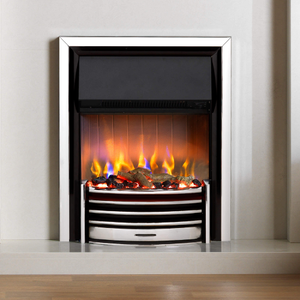 Dimplex Lerwick Chrome Optiflame 3D Electric Inset Fire