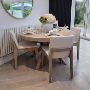 Farrington Round Oak Dining Table