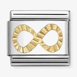 Nomination Classic Symbols Diamond Cut Infinity Charm 030149/66 *