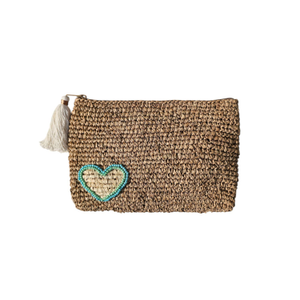Xoxo Beaded Raffia - White & Mint